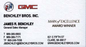 Benchley Bros. Inc. GMAC.