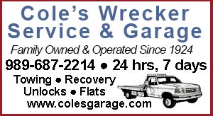 Cole's Wrecker Service & Garage.