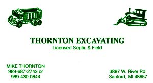 Thornton Excavating.