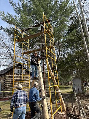 Horse Powered Screw Stump Puller