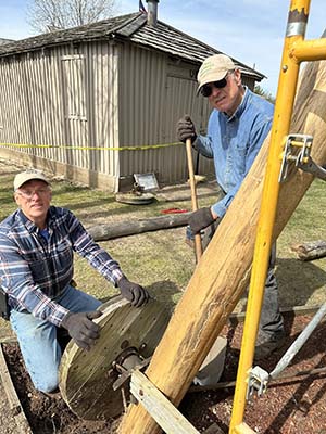 Horse Powered Screw Stump Puller