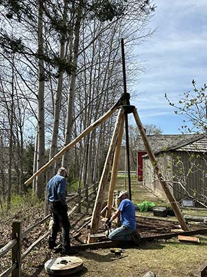 Horse Powered Screw Stump Puller