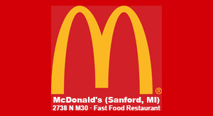 McDonald's in Sanford, MI.